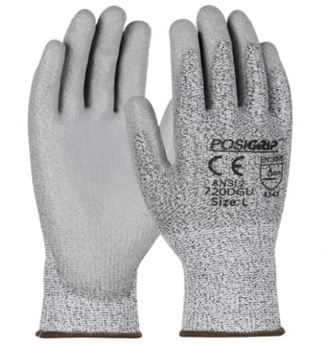 HPPE Blended Glove w/ Polyurethane Coated Palm & Fingers, Large