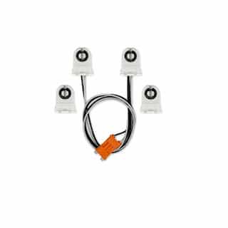 NovaLux 2-Lamp Wiring Harness for Single-End Direct Wire LED Tubes