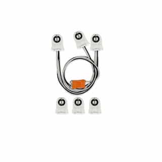 NovaLux 3-Lamp Wiring Harness for Single-End Direct Wire LED Tubes