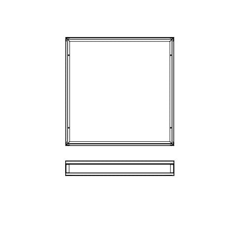 Surface Mount Kit for 2x2 LED Back-lit Panels, White