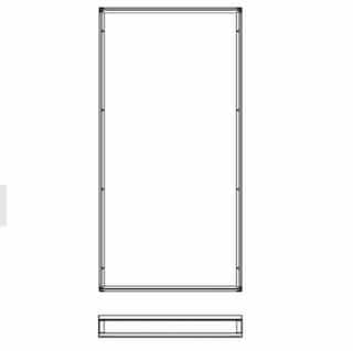 Surface Mount Kit for 2x4 LED Back-lit Panels, White