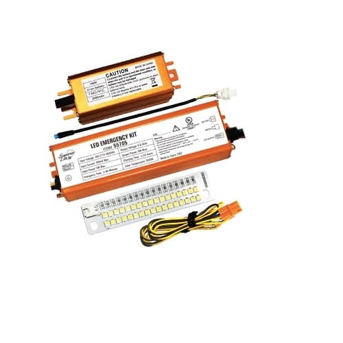 6W Emergency Kit for LED Fixture, 90 min, 760 lm, 5000K, 100-277V