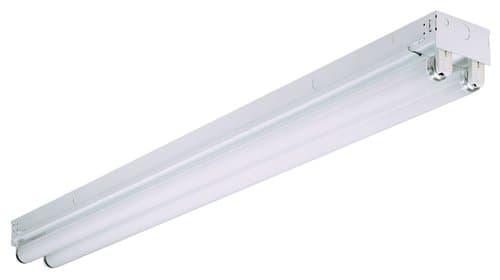 NovaLux 8-ft LED Strip Light Fixture for 4 T8 Tubes, Ballast Bypass, G13, 120V-277V, White
