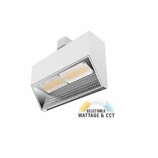 30W/40W/50W LED Track Head Light, H-Style, 120V, CCT Selectable, White