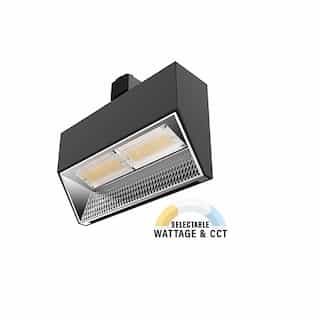 30W/40W/50W LED Track Head Light, H-Style, 120V, CCT Selectable, Black