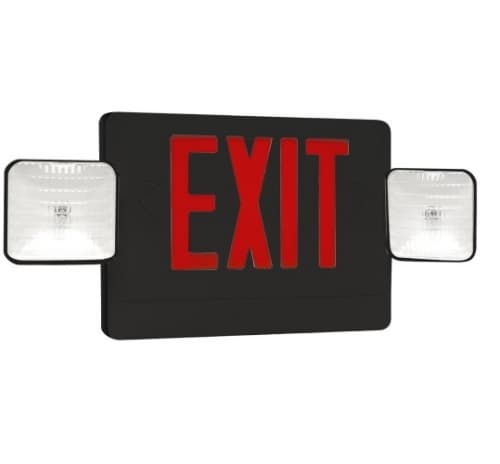 3.8W Universal LED Exit Sign & Emergency Combo