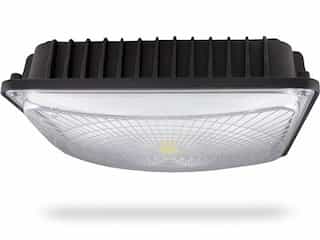 65W LED Canopy Light, 400W MH Retrofit, 6500 lm, 120V-277V, 4000K, Black
