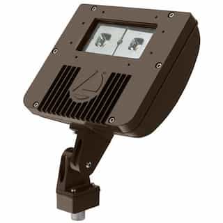NovaLux 30W Small LED Flood Light w/ Knuckle Mount, 0-10V Dim, 3350 lm, 120V-277V, 4000K, Black