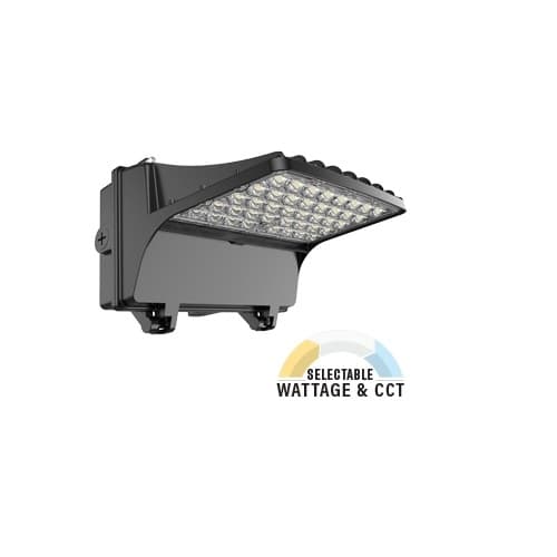 NovaLux 80W/90W/100W/121W LED Cutoff Wall Pack, CCT Selectable, Bronze