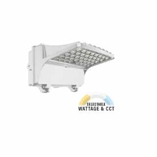 80W/90W/100W/121W LED Cutoff Wall Pack, CCT Selectable, White