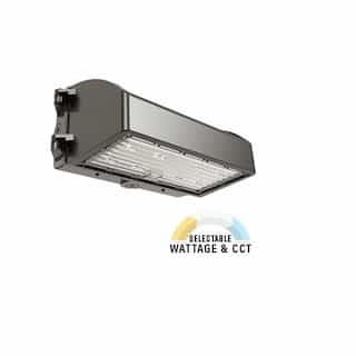 40W/50W/60W/80W LED Cutoff Wall Pack, 120V-277V, CCT Selectable