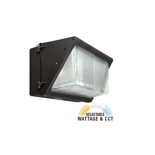 NovaLux 80W/100W/120W LED Semi Cutoff Wall Pack, CCT Selectable, Bronze