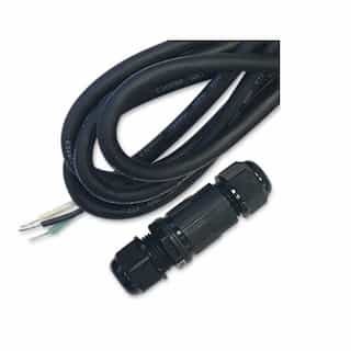 78in Connector & Cord, Waterproof, 18 AWG, 300V, Black