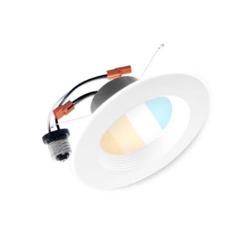 4-in 10W LED Retrofit Downlight, Dimmable, E26, 750 lm, 120V, CCT Selectable, White