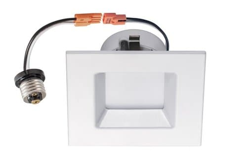 Square 4 Inch 10W Energy Star Dimmable LED Downlight 3000K