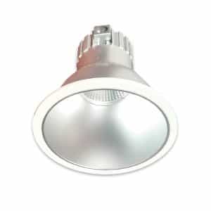 21W Dimmable Retrofit LED Can Light, 3000K, 8" Diameter, White, Glossy Finish