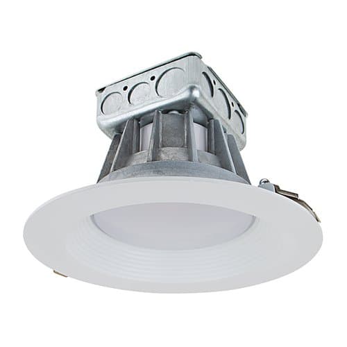 8-in 25W LED Retrofit Downlight, 0-10V Dimmable, 1950 lm, 3000K, White