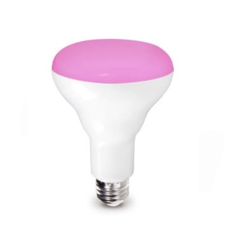 9W LED BR30 Light Bulb for Flood Light Fixtures, Dimmable, 120 Volts, 200 lumens, Pink