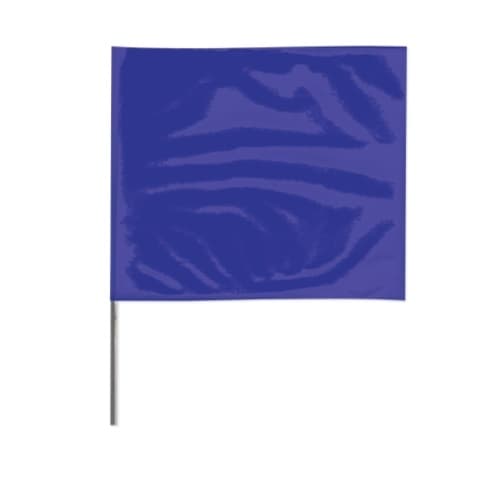 Presco 2-in X 3-in X 21-in Wire Stake Marking Flags, Blue