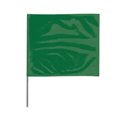 Presco 2-in X 3-in X 21-in Wire Stake Marking Flags, Green