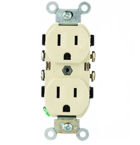 PowerSafe 15A tamper resistant (TR) Almond Self Grounded Receptacle