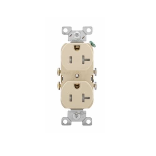 HomElectrical 20 Amp Duplex Receptacle Outlet, Almond