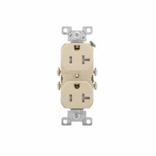 HomElectrical 20 Amp Duplex Receptacle Outlet, Almond