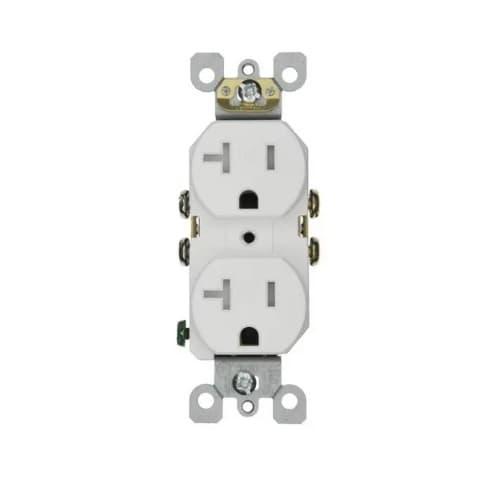HomElectrical 20 Amp Tamper Resistant Duplex Receptacle Outlet, Almond
