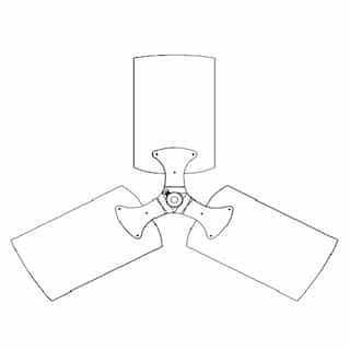 23.5-in Replacement Fan Blade for LPE22V & LPE22VA Model Fans