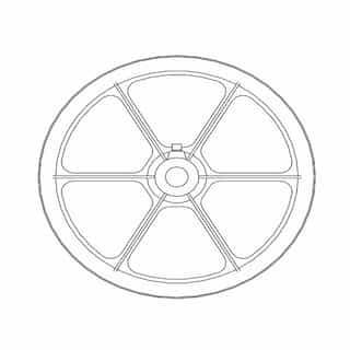12IN Pulley Fan for BE Series Commercial Belt Drive Exhaust Fan