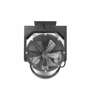 Qmark Heater Permanent Mount Fan, 2-Way Swivel, 18" Blades, 3 Ph, 1/4 HP, 230V/460V