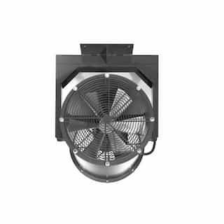 Qmark Heater 24in Permanent Mount Fan, 2-Way Swivel, 1 HP, 3 Ph, 7400CFM