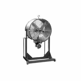 24in Belt Drive Cooling Fan w/ Explosion-Proof Motor, High Stand, 1 Ph, 1 HP, 7050CFM