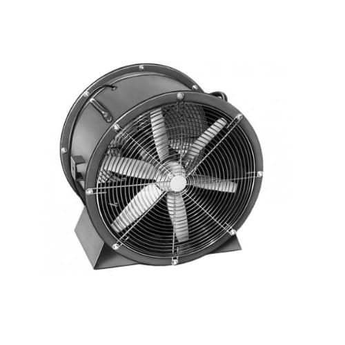 24in Direct Drive Cooling Fan w/ Explosion-Proof Motor, Low Stand, 1 Ph, 1 HP, 7400CFM