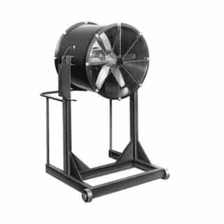 Qmark Heater 42in Direct-Drive Cooling Fan, High Stand, 2 HP, 3 Ph, 19500CFM