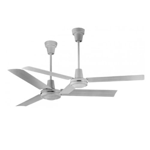 56-in 67W Commercial Ceiling Fan, 5436 CFM, 120V, White