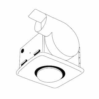 Qmark Heater Replacement Vent Motor for B560 & B660W Bath Fans