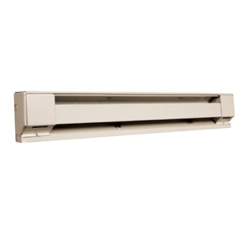 2-ft 500W Commercial Baseboard Heater, 4.2A, 120V, White