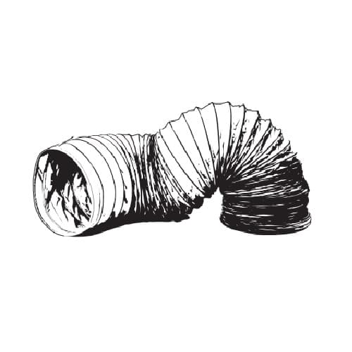 25-ft Flexible Duct for BSDH Series Portable Heaters, 20-in Diameter 