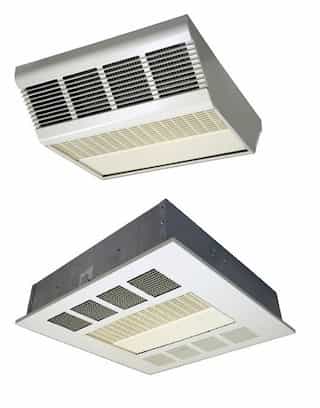 4kW 240V Commercial Downflow Ceiling Heater Section, Northern White