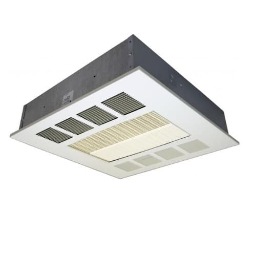 2.5kW-5kW Downflow Ceiling Heater, Recessed, 300 CFM, 1-3 Ph, 240V, Navajo White