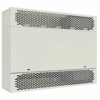 35-in 5kW Cabinet Unit Heater, 17065 BTU/H, 480V, White