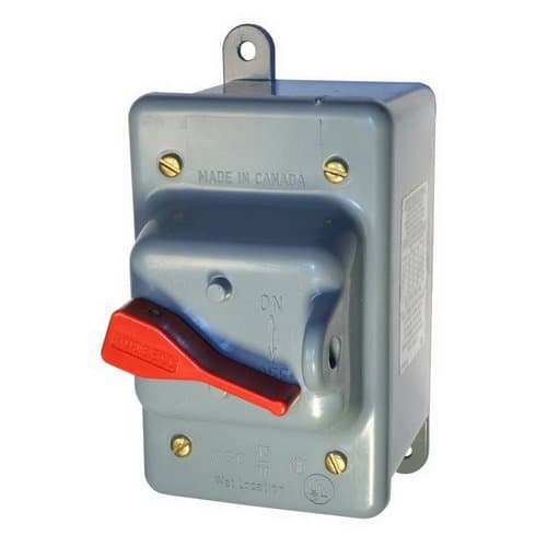 Qmark Heater 15/30/60 Amp Disconnect Switch for GUX and QWD Series Heaters
