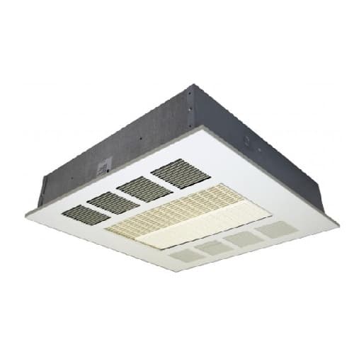 Qmark Heater 2/3/4kW Commercial Downflow Ceiling Heater, 300 CFM, 1-3 Ph, 240V