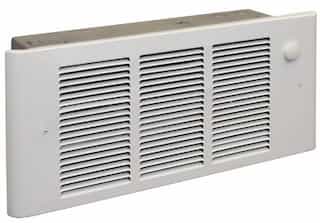 Up to 2000W at 240V Complete Fan-Forced Wall Heater with Thermoset White