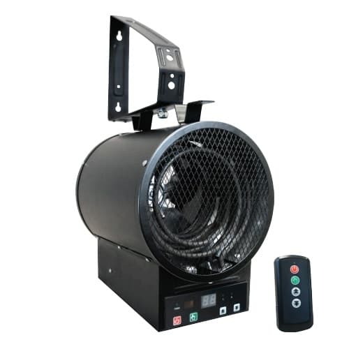 Qmark Heater 16378 BTU/H Garage Heater, 4.8kW, 160 CFM, 20A, 240V, Black