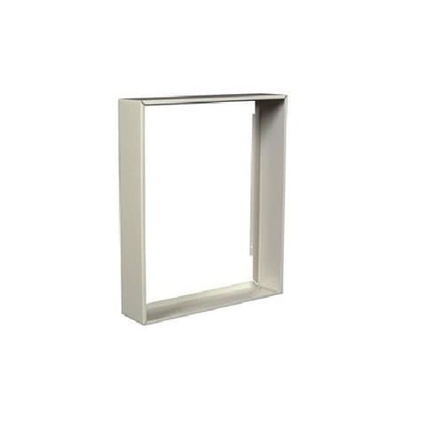 White, Surface Mounting Frame for Architectural and Commerical Wall Heater