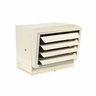 10000W Horizontal Downflow Unit Heater, 34.1 BTU/H, 21.6/12.8 Amps, 480V, 1-3 Ph, Gray