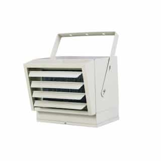 Qmark Heater 15000W Horizontal Downflow Unit Heater, 51.2 BTU/H, 32.1/18.8 Amps, 480V, 1-3 Ph, Gray