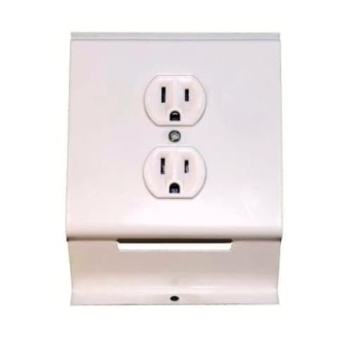 120V Duplex Receptacle for 2500 Series Baseboard Heater, Navajo White
